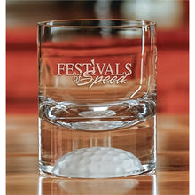 Load image into Gallery viewer, 12 oz. "On The Rocks" Glass with Frosted Golf Ball Bottom