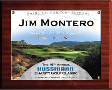 Load image into Gallery viewer, Mahogany Sponsor Plaque
