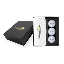 Load image into Gallery viewer, Custom Logo 3 Balls with Waffle Pattern Towel in Presentation Box