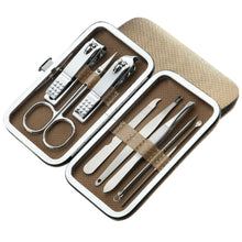 Load image into Gallery viewer, Stainless Steel Manicure Kit, Nail Clippers Kit, Nail Care Tools