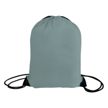 Load image into Gallery viewer, Gray drawstring bag on a white background