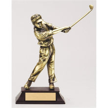 Load image into Gallery viewer, Cast Gold Plated Resin Swing Statues