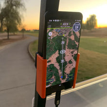 Load image into Gallery viewer, This is the front side of the golf cart phone caddy