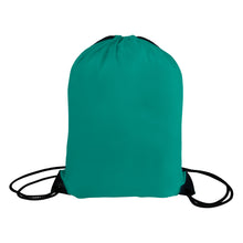 Load image into Gallery viewer, Teal drawstring bag on a white background