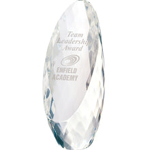 Load image into Gallery viewer, Carreau Diamond-Cut Crystal Award