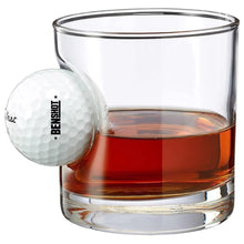 Load image into Gallery viewer, FORE! Golf Ball Embedded Rocks Glass