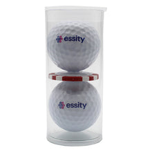 Load image into Gallery viewer, 2-Ball Tube with Custom Poker Chip