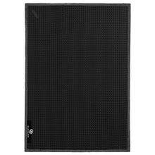 Load image into Gallery viewer, A black club glove waffle texture golf towel
