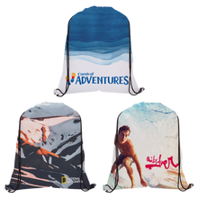 Load image into Gallery viewer, Full Sublimated Drawstring Backpack

