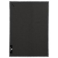 Load image into Gallery viewer, A grey club glove waffle texture golf towel