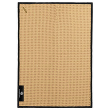 Load image into Gallery viewer, A oat color club glove waffle texture golf towel with black border