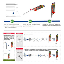 Load image into Gallery viewer, Feather Sail Flag Banners