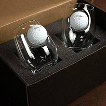 Load image into Gallery viewer, FORE! Golf Ball Embedded Wine Glass