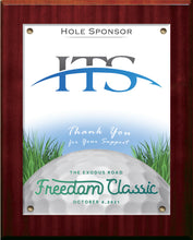 Load image into Gallery viewer, Mahogany Sponsor Plaque