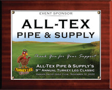 Load image into Gallery viewer, Mahogany Sponsor Plaque