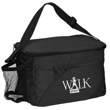 Load image into Gallery viewer, 6 Can Cooler with Mesh Bottle Holder & Strap