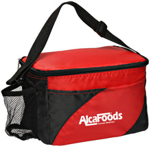 Load image into Gallery viewer, 6 Can Cooler with Mesh Bottle Holder & Strap