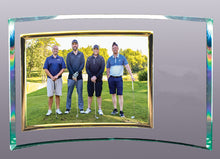 Load image into Gallery viewer, Beveled Glass with Gold Picture Frame