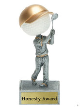 Load image into Gallery viewer, Bobble Head Golfer "Honesty Award"