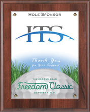 Load image into Gallery viewer, Cherry Wood Sponsor Plaque