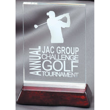 Load image into Gallery viewer, Flat Crystal on Rosewood Base