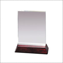 Load image into Gallery viewer, Flat Crystal on Rosewood Base