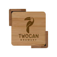 Load image into Gallery viewer, Bamboo Coaster Set