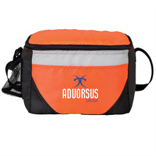 Load image into Gallery viewer, 6-Can Cooler with Mesh Bottle Holder