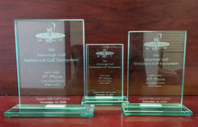 Load image into Gallery viewer, Jade Glass Rectangle Awards