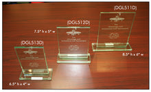 Load image into Gallery viewer, Jade Glass Rectangle Awards