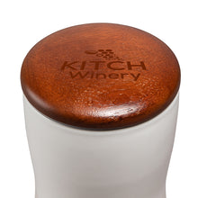 Load image into Gallery viewer, 12 oz. Double Wall Ceramic Tumbler w/ Wood Lid