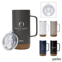 Load image into Gallery viewer, 16 oz. 304 Double Wall Stainless Steel Mug w/ Cork Bottom