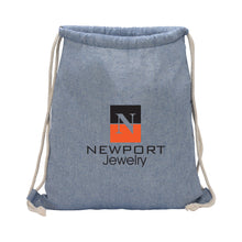 Load image into Gallery viewer, Uptown Recycled Cotton Drawstring Tote