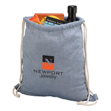 Load image into Gallery viewer, Uptown Recycled Cotton Drawstring Tote