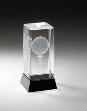 Load image into Gallery viewer, Crystal Blocks with Laser Embedded Golf Ball