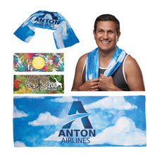 Load image into Gallery viewer, 12" x 32" Artic Cooling Towel with Full Towel Graphic