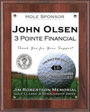 Load image into Gallery viewer, Cherry Wood Sponsor Plaque