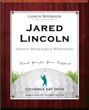 Load image into Gallery viewer, Mahogany Sponsor Plaque