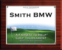 Load image into Gallery viewer, Mahogany Sponsor Plaque