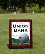 Load image into Gallery viewer, Mahogany Sponsor Plaque