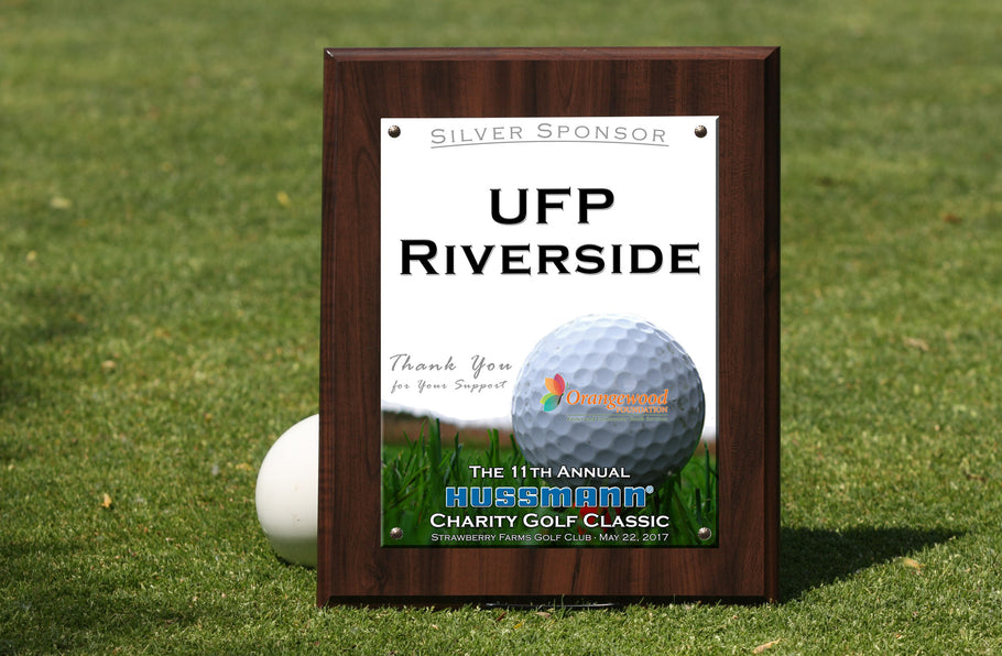 Sponsor Plaques - Upgraded Golf Tournament Sponsor Signage