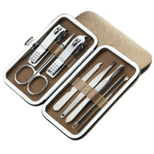 Load image into Gallery viewer, Stainless Steel Manicure Kit, Nail Clippers Kit, Nail Care Tools
