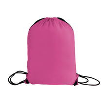 Load image into Gallery viewer, Pink drawstring bag on a white background
