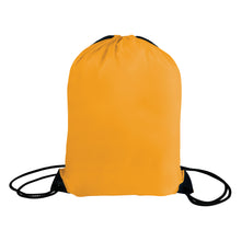 Load image into Gallery viewer, Gold drawstring bag on a white background
