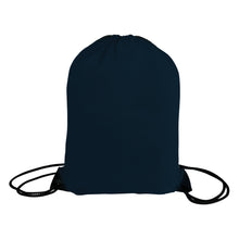 Load image into Gallery viewer, Navy blue drawstring bag on a white background

