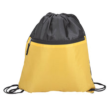 Load image into Gallery viewer, Drawstring Backpack with Front Zipper Pocket
