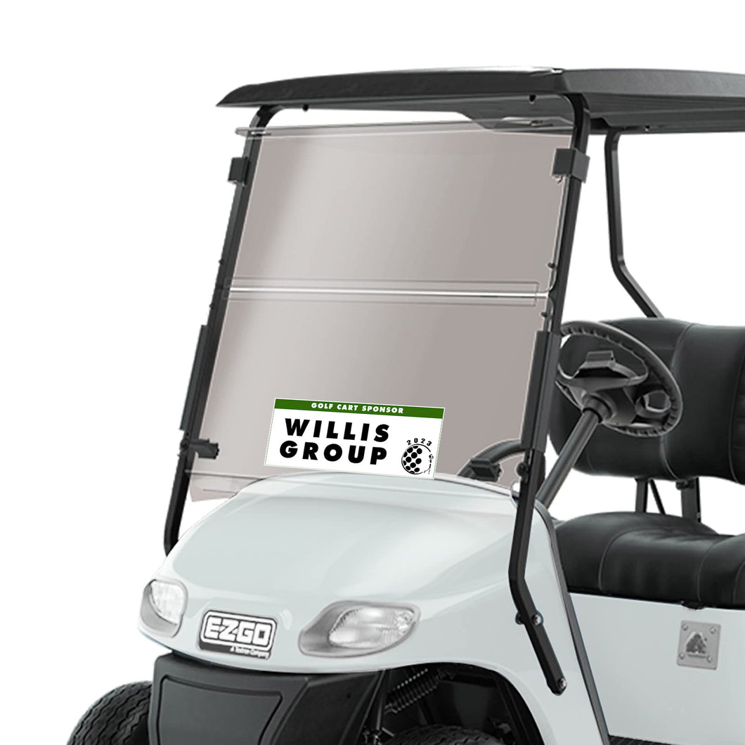 Golf Cart Sponsor Static Clings