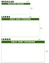 Load image into Gallery viewer, Golf Cart Sponsor Static Clings
