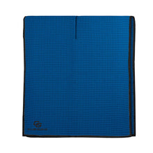 Load image into Gallery viewer, a club glove royal blue towel with waffle texture
