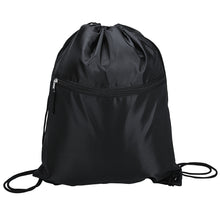 Load image into Gallery viewer, Drawstring Backpack with Front Zipper Pocket
